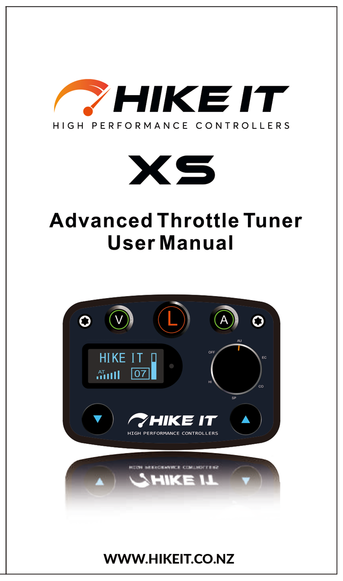 Hikeit XS Throttle Controller Manual NZ