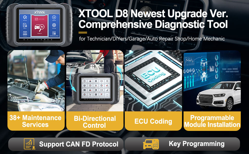 XTOOL D8 Functions
