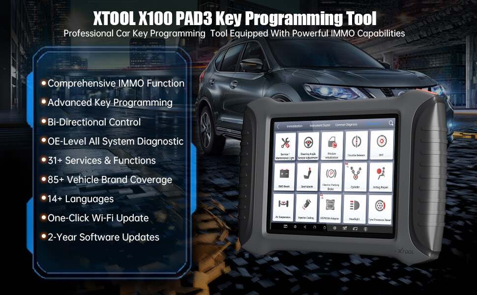 XTOOL X100 PAD3 ELITE Diagnostic Key Programming Tool