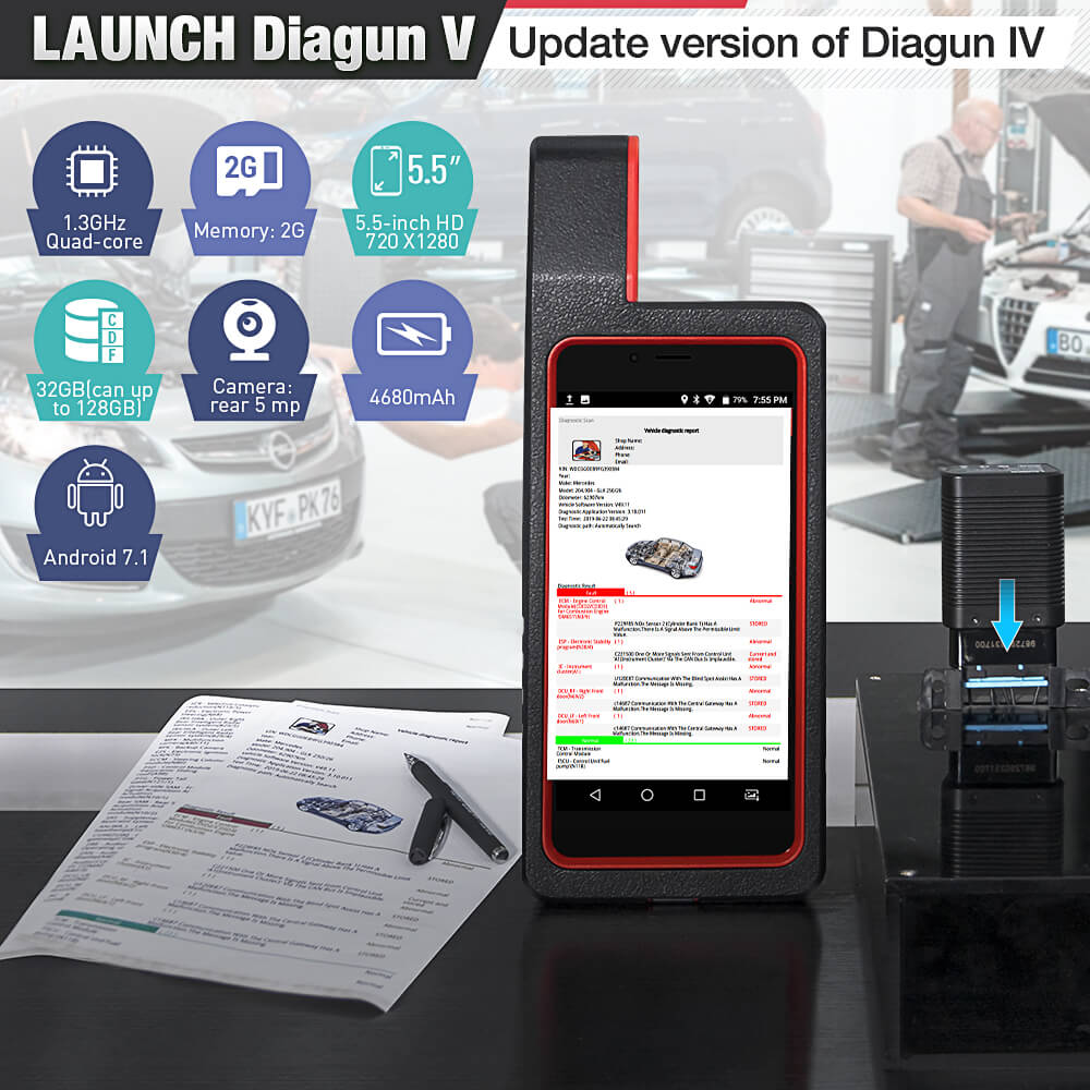 Launch X431 Diagun V Full System Automotive Scanner