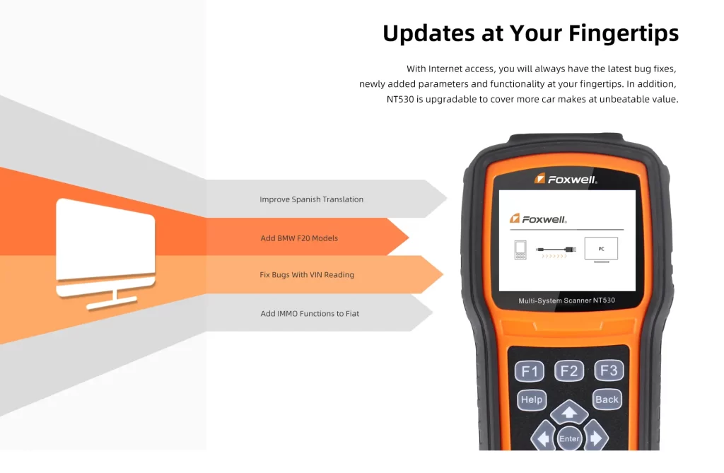 Foxwell NT530 Fingertip Updates